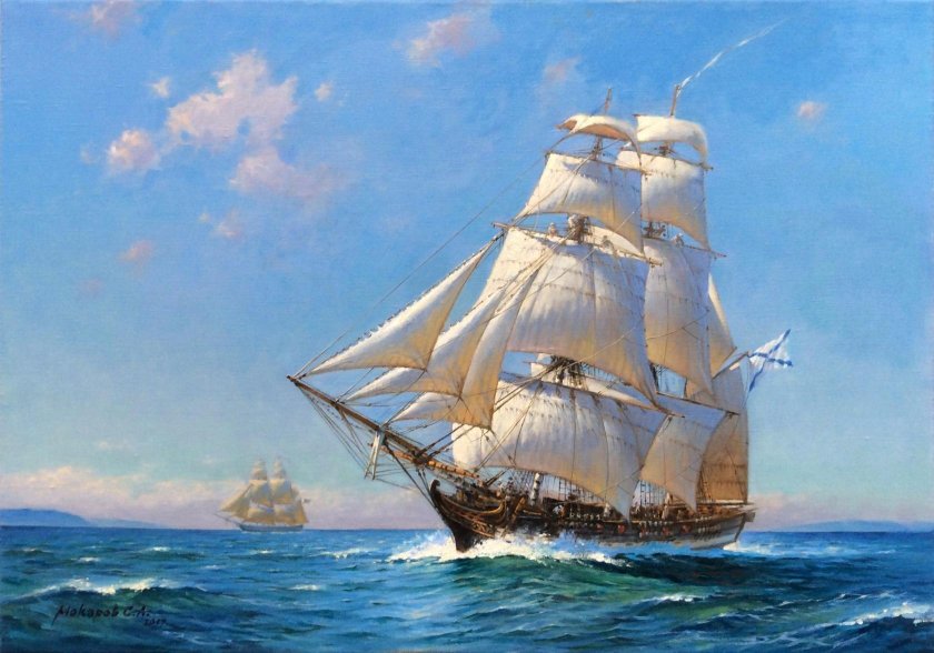 Парусник фрегат паллада