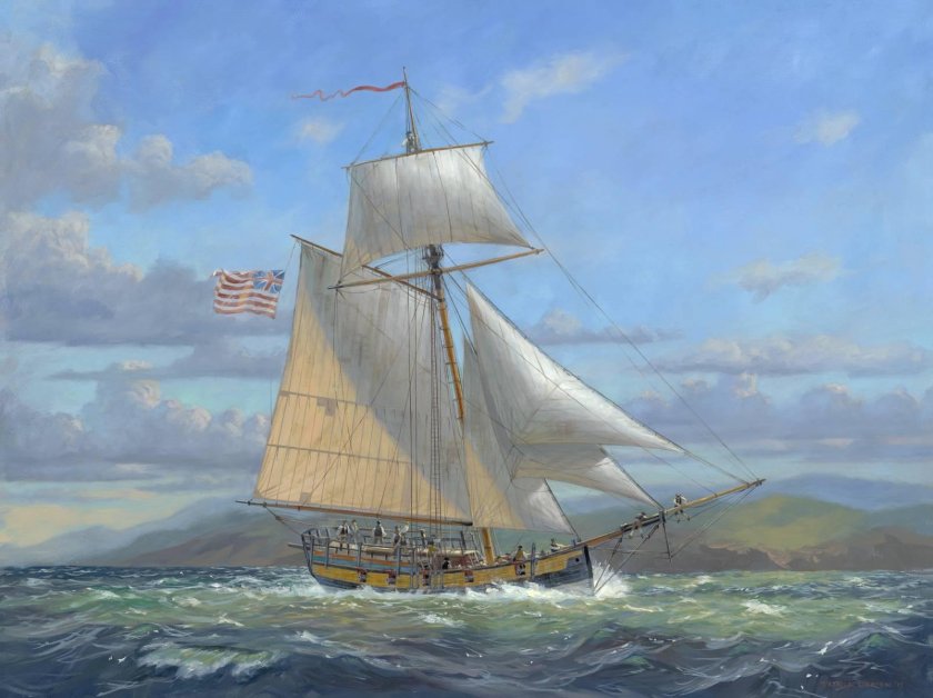 Шлюп корабль парусный