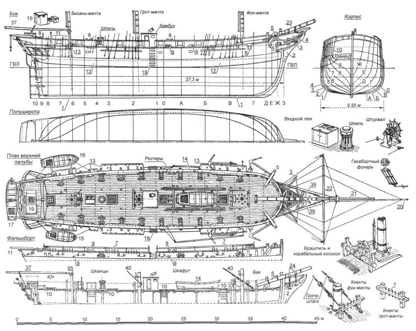 Моделист конструктор шлюп Мирный