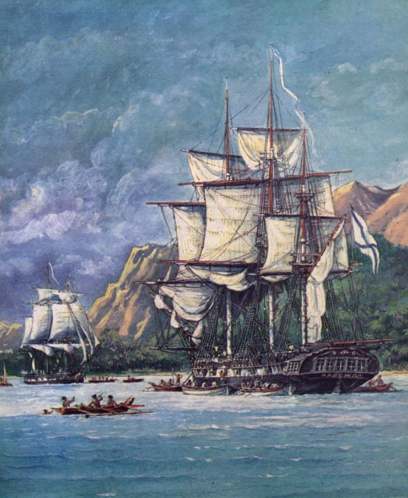 Шлюп Надежда Крузенштерна