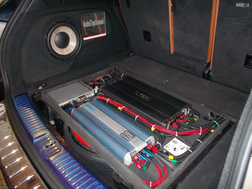 Автозвук Приора седан багажник Инстал