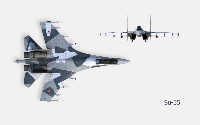 Су 35 вид спереди