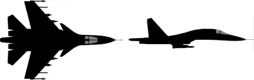 Самолет Су 30 вектор