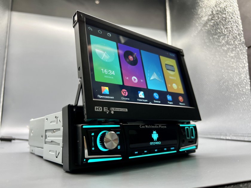 Выдвижная магнитола на андроиде