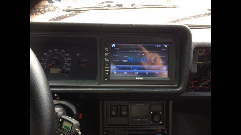 2 Дин магнитола в ВАЗ 2107