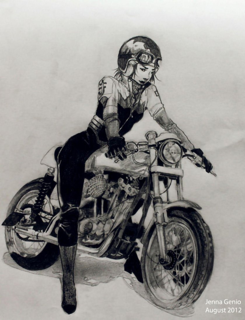 Мотоцикл арт