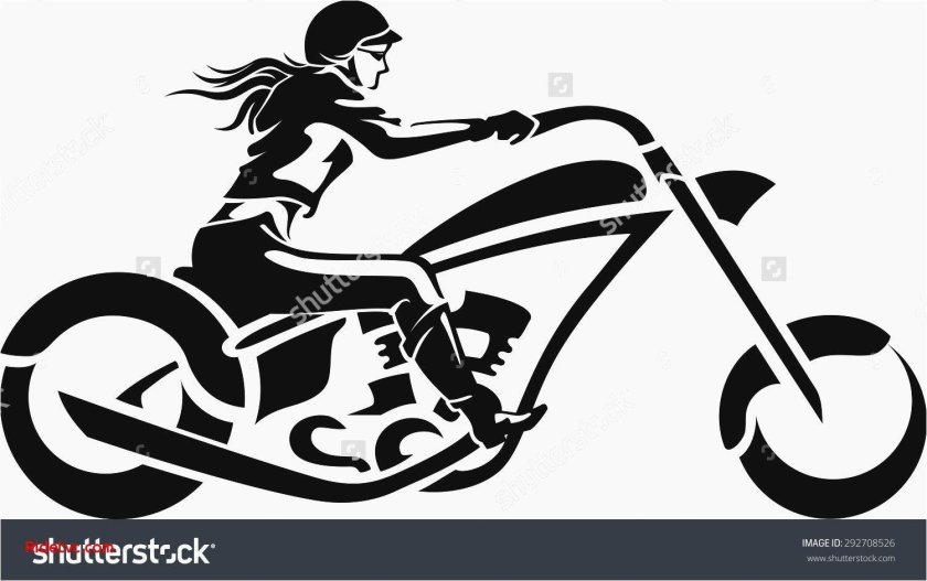 Векторное изображение мотоцикла