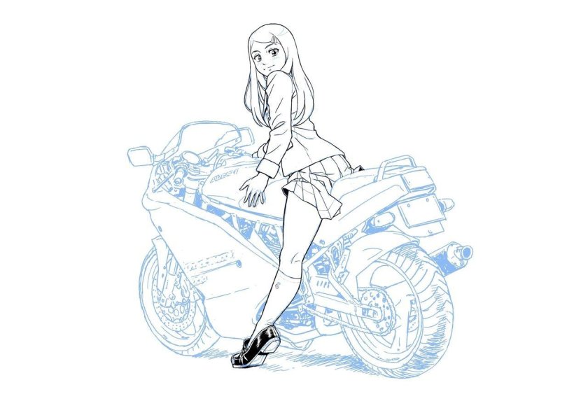 Аниме мотоцикл