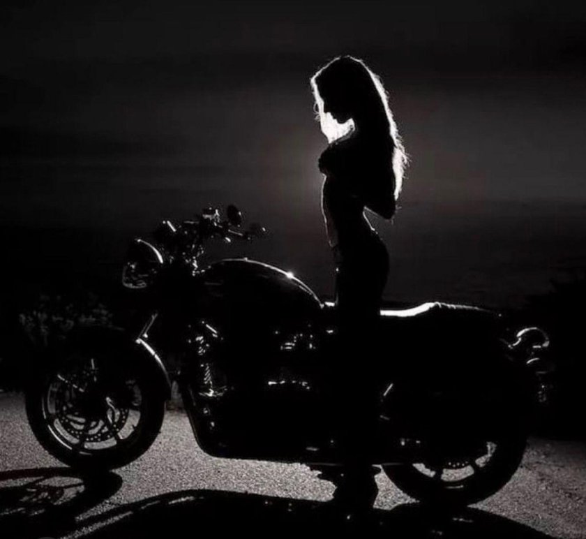 Девушка мото