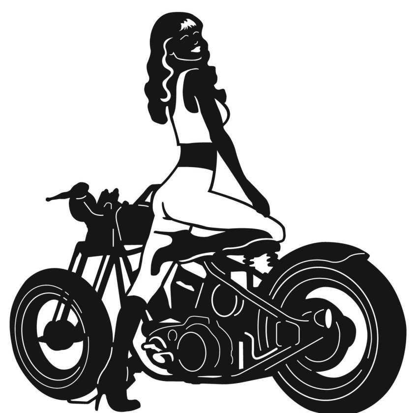 Трафарет мотоцикла