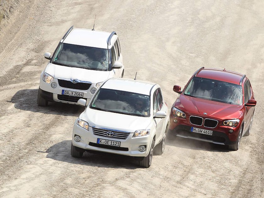 Тойота рав 4 и БМВ х3