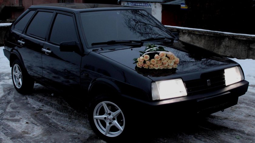 Лада ВАЗ 2109 черная тонированная