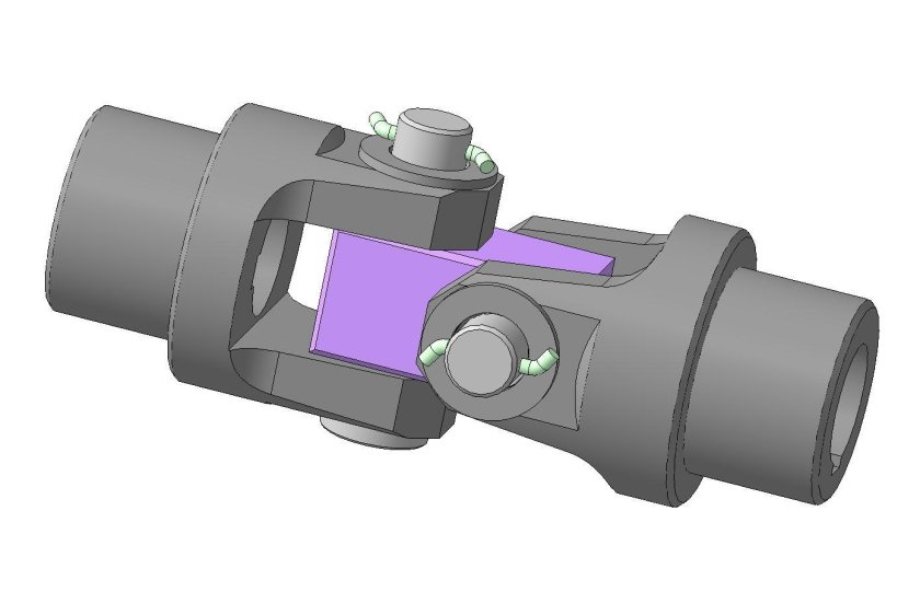 Шарнирная муфта (шарнир Гука по идеи Кардано)