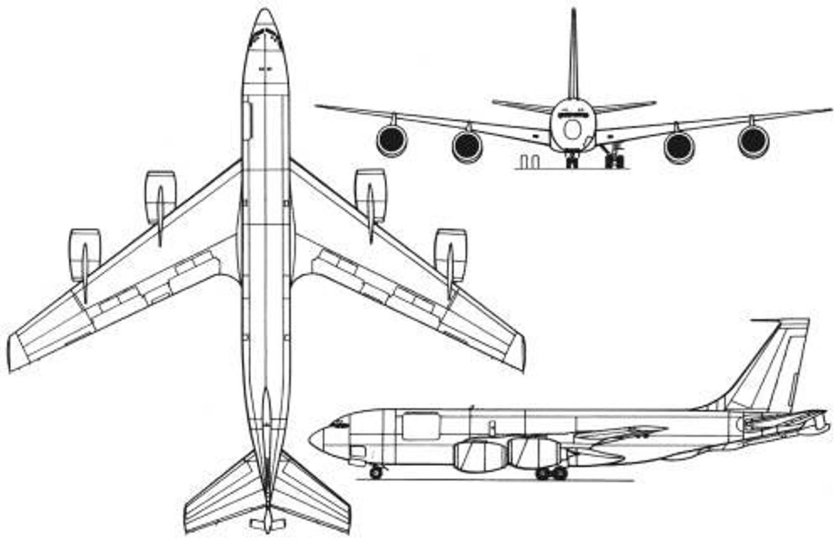 Boeing RC-135 чертеж