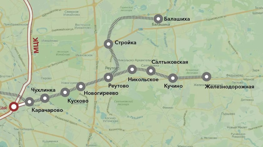 Станция Новогиреево Горьковского направления