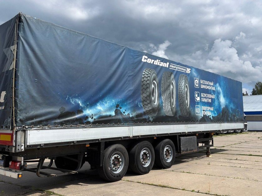 Полуприцеп крона шторно бортовой