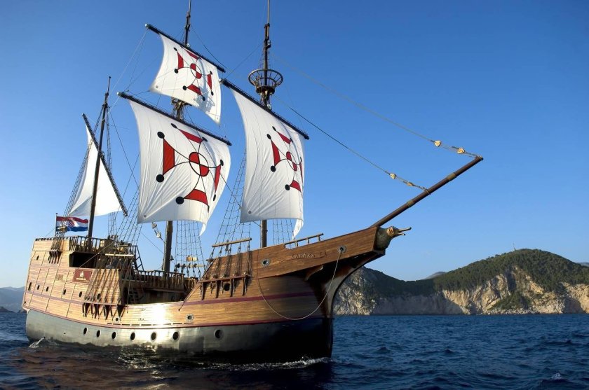 Парусники Каравелла каракка Галеон