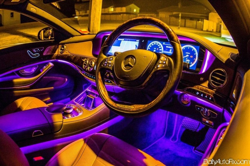 Mercedes s class 140 неоновый