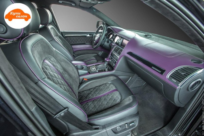 Audi q7 салон алькантара