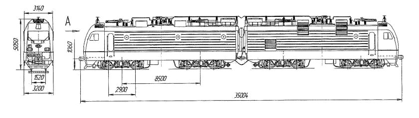 Кузов электровоза 2эс5к