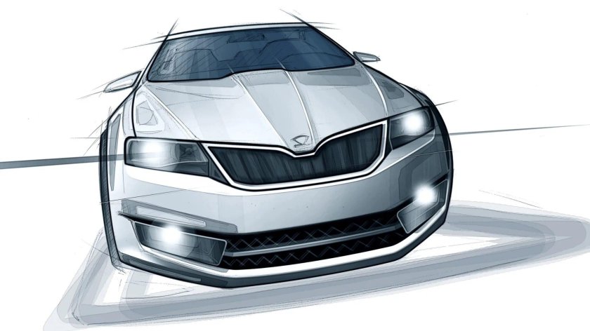 Шкода Октавия вектор