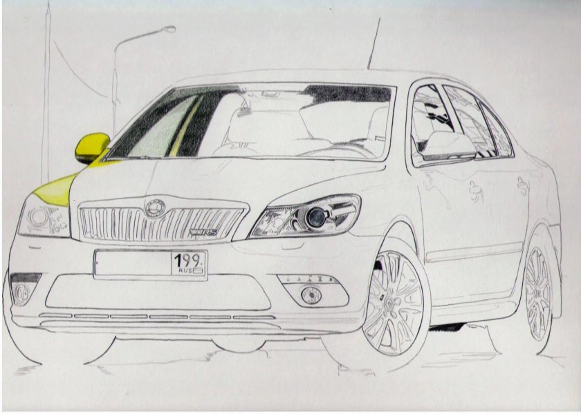 Шкода Октавия а5 скетч