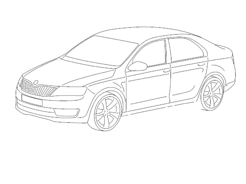 Раскраска шкода октавия а7