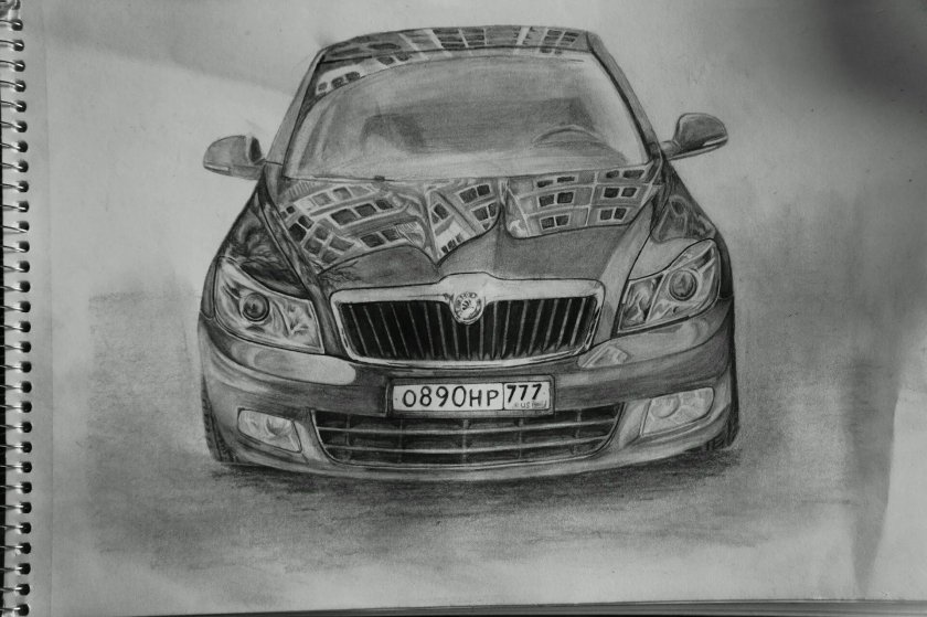 Шкода Октавия а5 рисунок