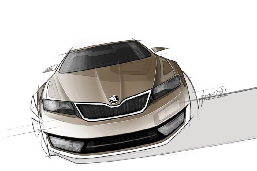 Шкода Октавия вектор