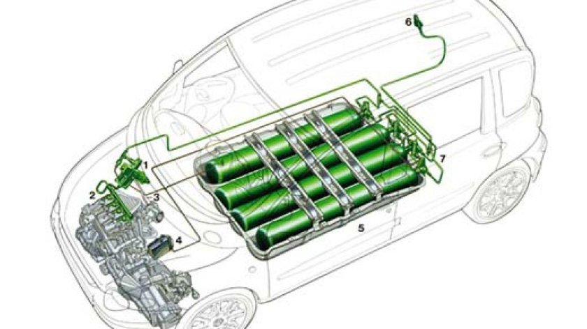 Fiat Multipla двигатель 1.6 bi-Power