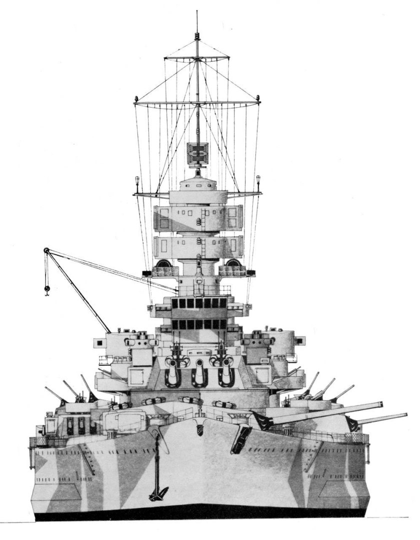 Линкор Витторио Венето чертежи