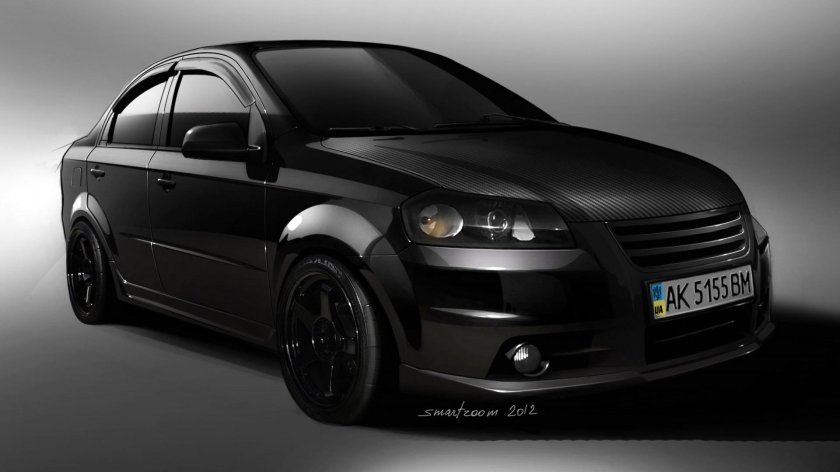 Chevrolet Aveo t250 черный