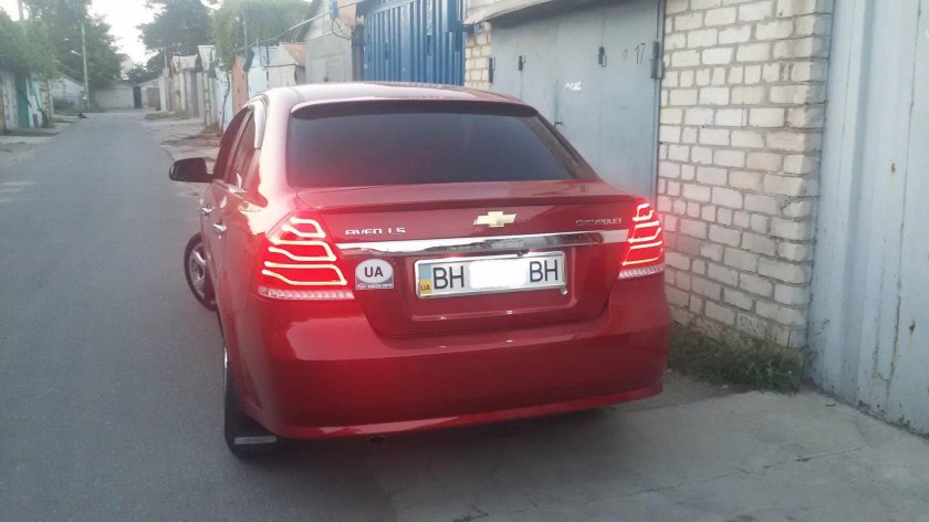 Задние фонари Авео т250