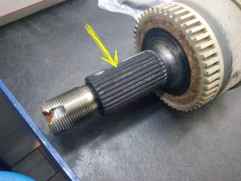 Шлицевое соединение на вал 25мм