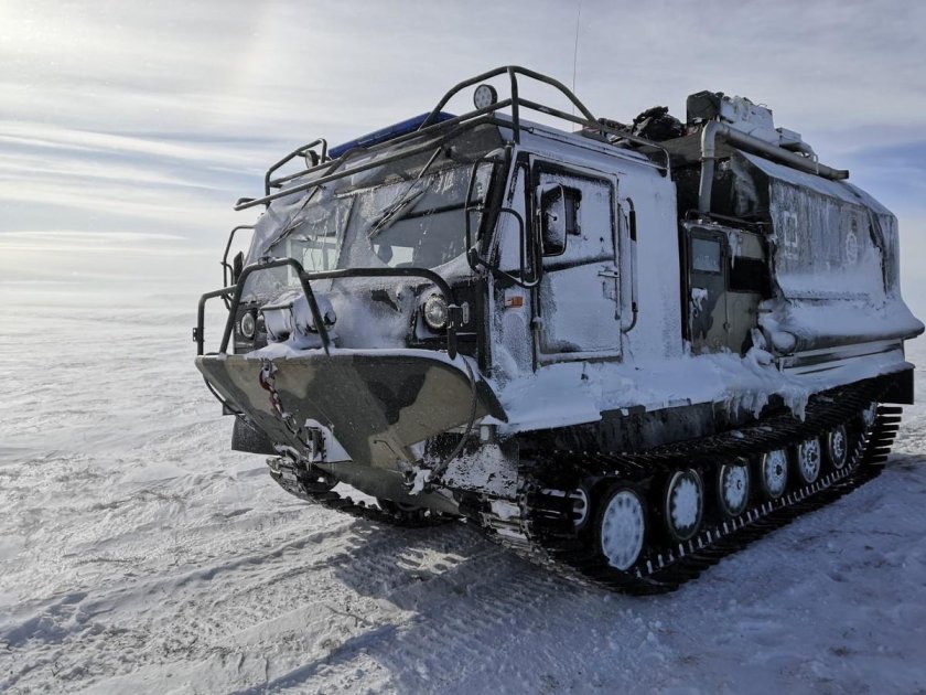 Газ 3344 20 двухзвенный снегоболотоход