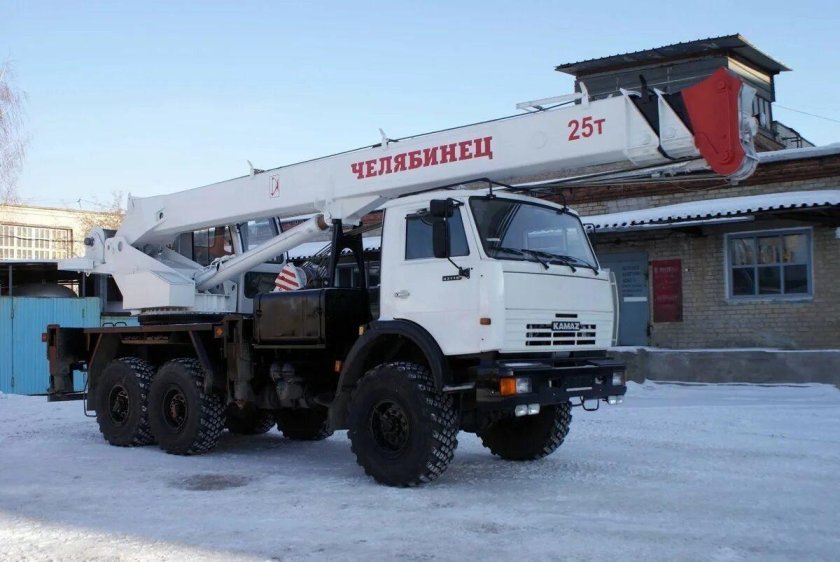 Кран КАМАЗ 25 тонн Челябинец