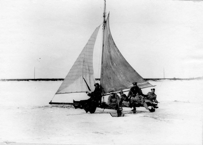 Буера в блокадном Ленинграде