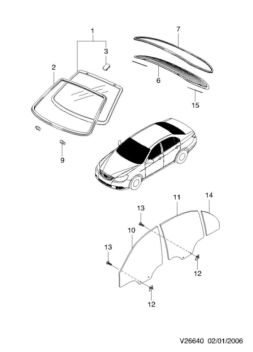 Каталог запчастей Шевроле Эпика