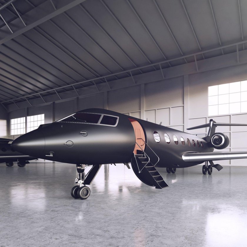 Черные матовые самолеты