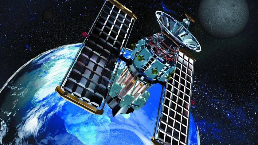 Спутник в космосе