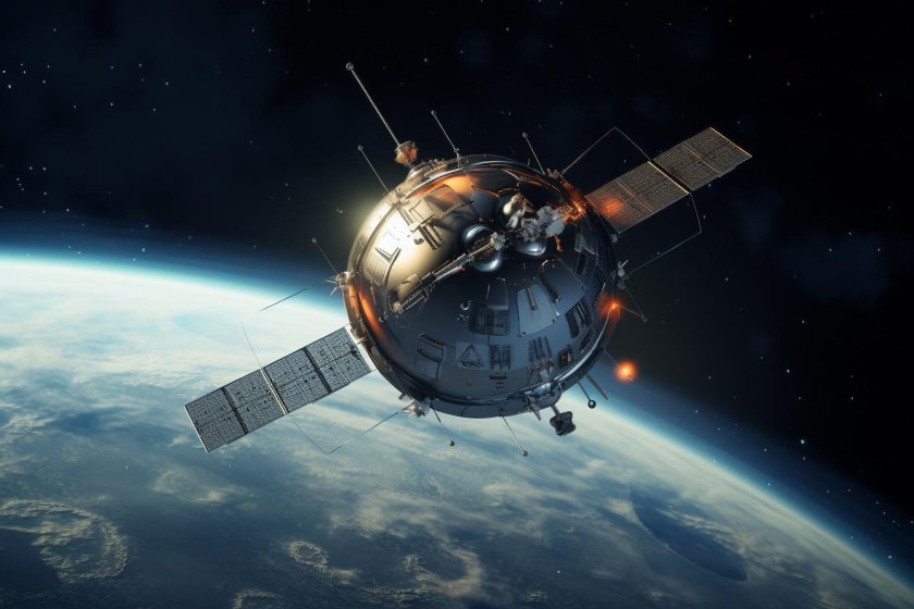 Спутник в космосе