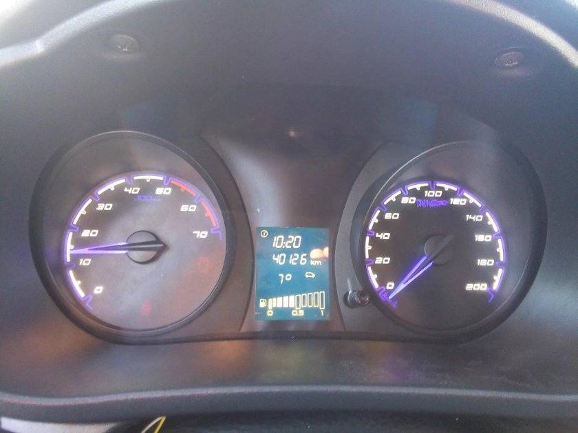 Пересвет приборной панели Калина 2