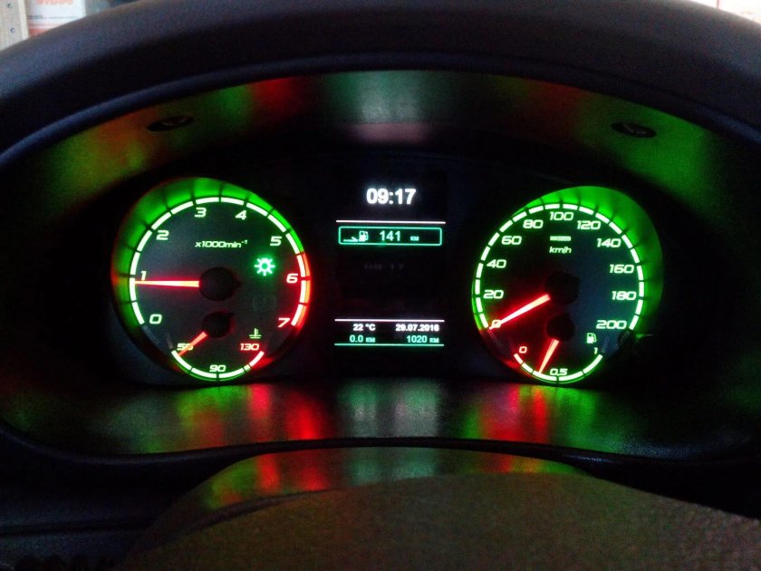 Комбинация приборов Лада Калина 1