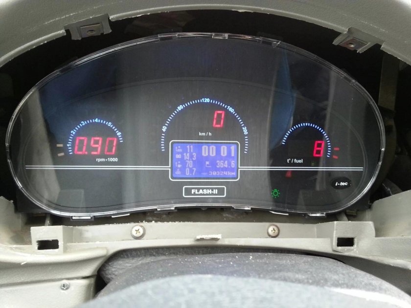 Электронная приборная панель Лада Калина 1