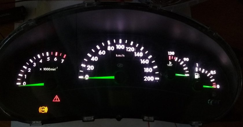 Лампочки в приборную панель Лада Калина 1