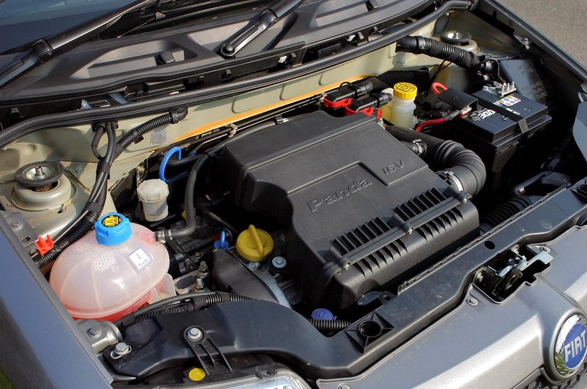 Фиат Панда 2008 под капотом