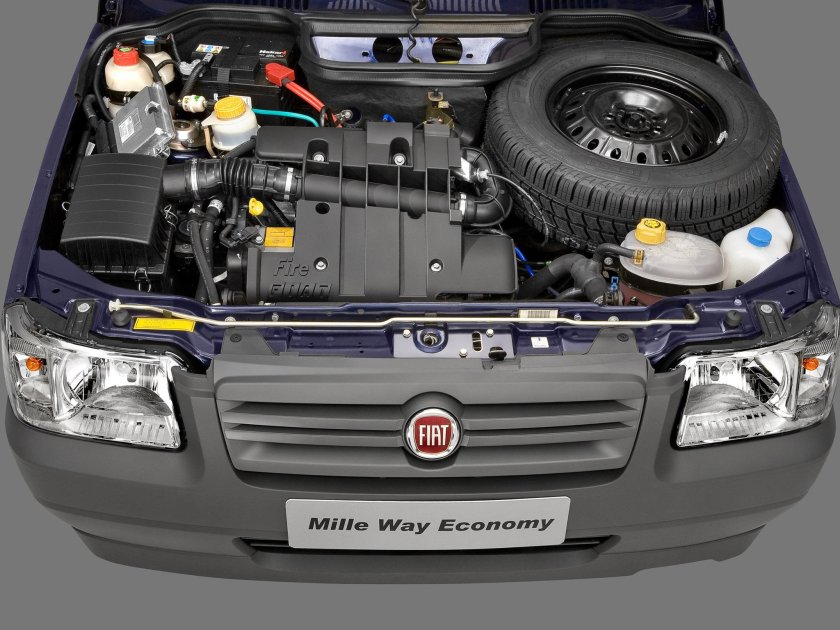 Фиат Панда 2008 под капотом
