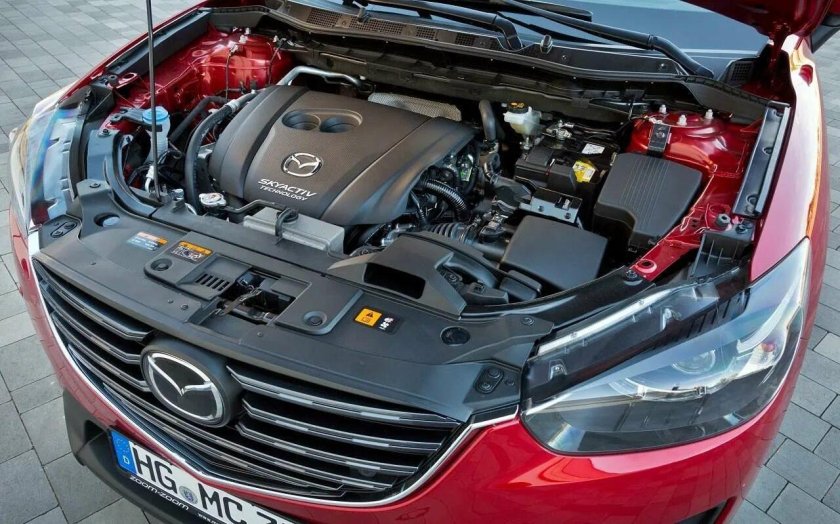 Mazda CX 5 подкапотное пространство