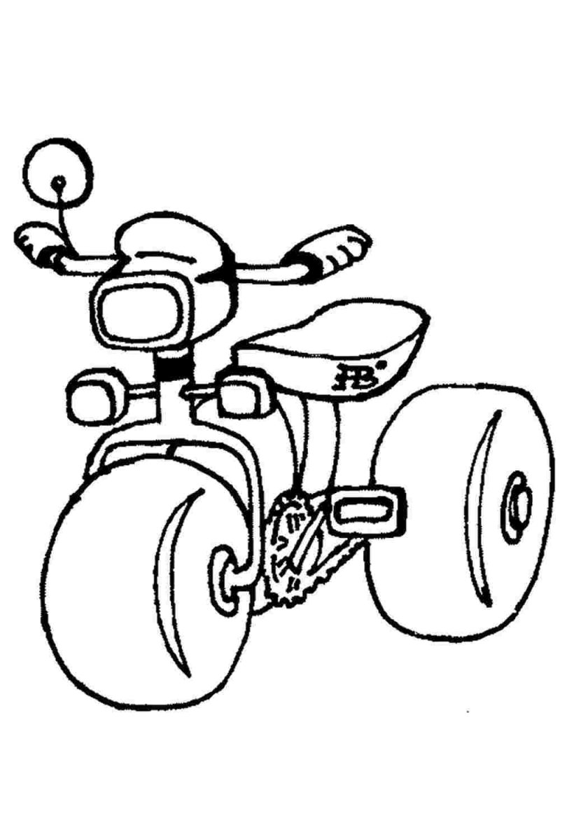Вело раскраска