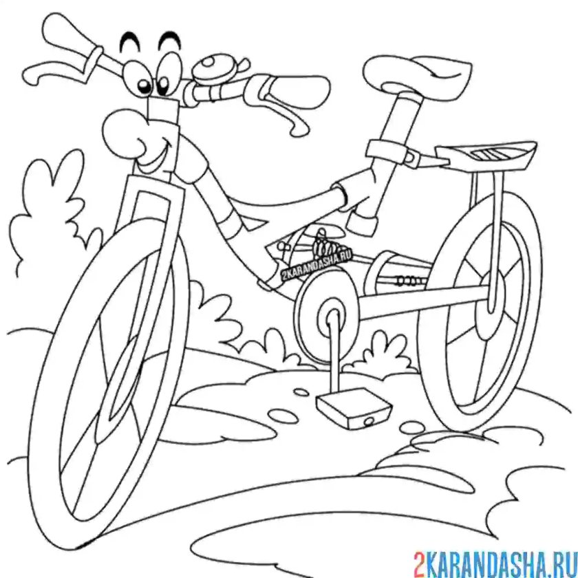 Велосипед для разукрашивания